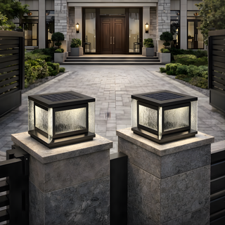Solar Outdoor Lamp – Waterproof Neo-Chinese Style Garden Lighting With Remote Control