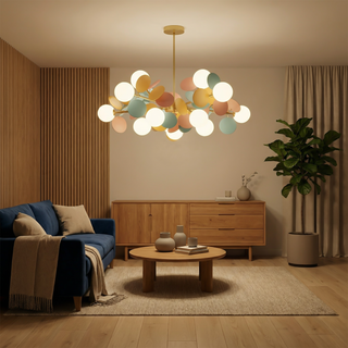 LED Pendant Light - Artistic Suspension Lamp | Nordic Style Lighting, Warm Ambient Illumination