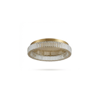 LED Ceiling Light – Modern Gold Finish Crystal Lamp with Adjustable Warm Ambient Lighting