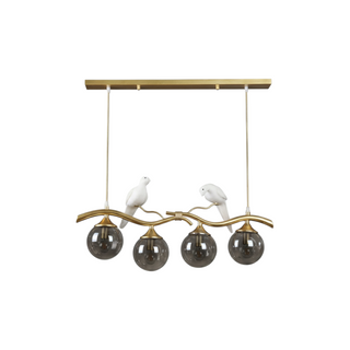 Modern Bamboo Chandelier – LED Pendant Light With Natural Material Lighting