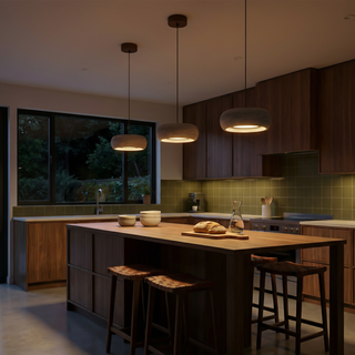 Yellow Travertine Pendant Light – Modern Ceiling Lamp for Living & Dining Rooms
