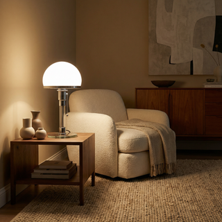 Nordic Desk Lamp – Scandinavian Glass Metal Lamp with LED Lighting & Touch Switch