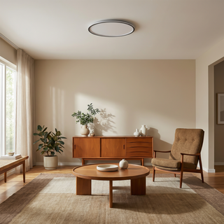 Modern Ceiling Light – LED Warm Light Fixture With Gold Finish For Living Room