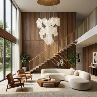 Colossal Luxury Chandelier – Modern Crystal Pendant Light with Ambient LED Lighting