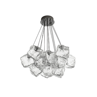 Designer Chandelier – Modern Frosted Glass Light With Soft Ambient LED Lighting