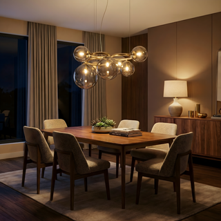 Modern LED Pendant Light – Bright Alloy Hanging Lamp for Living & Dining Room