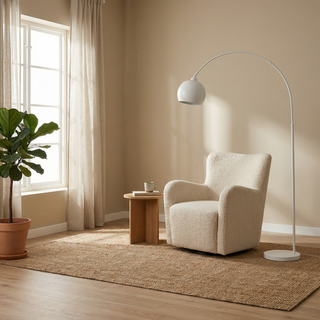 Dimmable Chrome Floor Lamp – Adjustable LED Lighting | Modern Aluminum Design