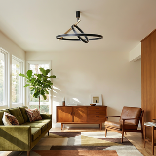 Double Ring Ceiling Light – Modern Aluminum Ring LED Ambient Lighting Fixture
