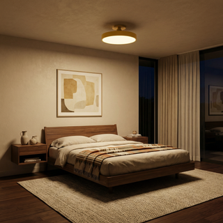 Aluminum LED Ceiling Light – Modern Minimalist Fixture with Soft Ambient Lighting