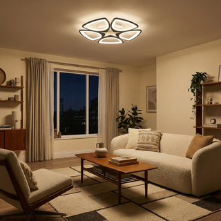 Modern LED Ceiling Light – Geometric Contemporary Lamp With Soft Ambient Lighting