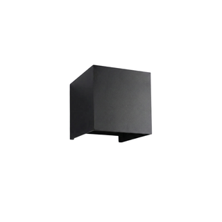 Modern LED Wall Light – Aluminum Black Fixture with Integrated LED Technology