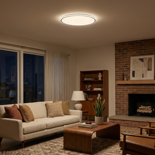 Modern Ceiling Light – LED Warm Light Fixture With Gold Finish For Living Room