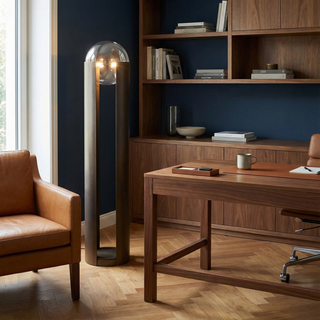 Metal Glass Floor Lamp – Postmodern LED Lighting for Living Room Ambiance