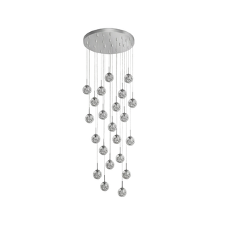 Custom Chandelier – Modern Light Fixture with Adjustable LED Lighting & Crystal Shades