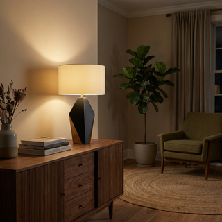Portable Decorative Lamp – Adjustable Light With Prismatic Base | Modern Table Light