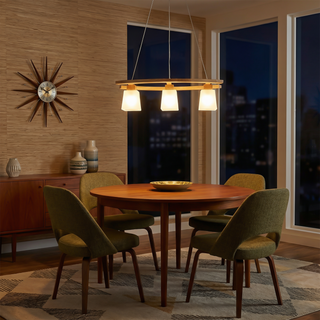 Wooden Pendant Light – Modern Japanese Pendant Lamp | Ambient Lighting Fixture