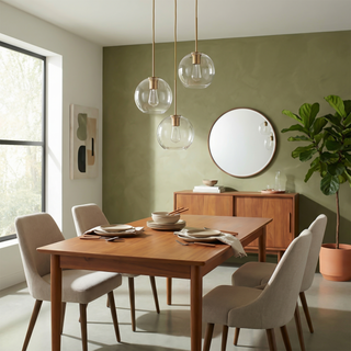 Smoked Glass Pendant Light – Modern Pendant Light with Iron Finish Fixture for Dining Room
