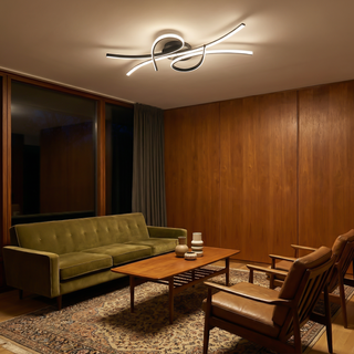 Linear Ceiling Light – Modern Dimmable LED Lamp with Remote Control Dimmer