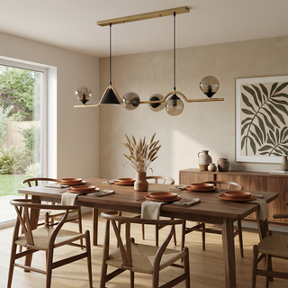 Modern LED Ceiling Light – Glass Metal Fixture With Soft Light Diffusion