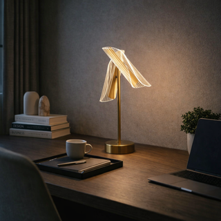Elegant Table Lamp – Modern LED Desk Lamp With Durable Aluminum & Glass Design