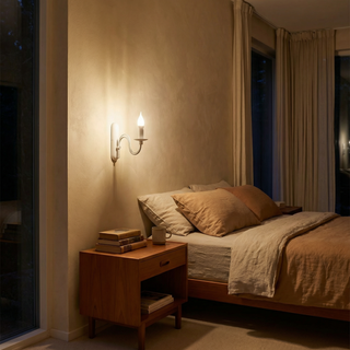Modern Wall Sconce | White Steel Decorative Wall Light With Soft Ambient Lighting