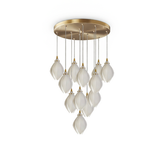 Modern Glass Pendant Light – Dimmable LED Pendant Lamp for Living Room Lighting