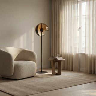 Stained Glass Floor Lamp – Post Modern Metal LED Lighting for Living Room Ambiance
