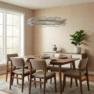 Suspension acrylique – Lumière en forme de pétale avec éclairage d'ambiance doux et installation facile