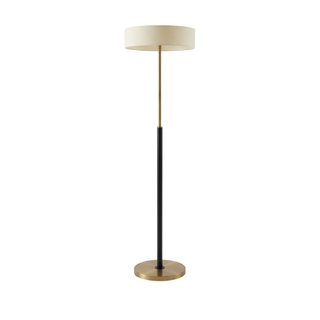 Glass Wood Floor Lamp – Modern Living Room Lamp With Soft LED Lighting