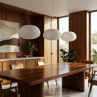 LED Pendant Light – Indoor Pendant Lighting With Opaline Glass Shade & Warm Ambient Lighting