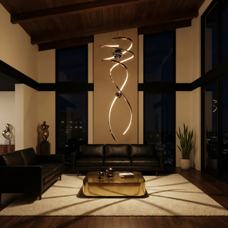 Modern LED Pendant Light – Dimmable Suspension Lamp for Living Room Lighting