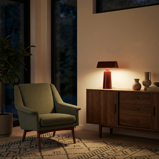 Portable Table Lamp – Minimalist Touch Control Lamp with Soft Light & Oven-Bake Finish
