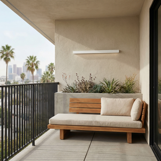 Indoor Outdoor Wall Light – Modern Aluminium Wall Lamp with Warm LED Lighting