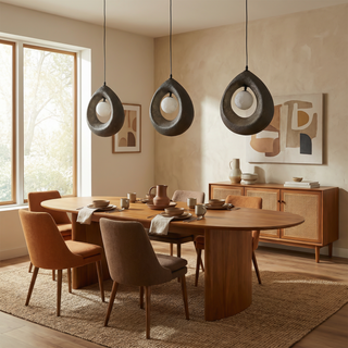 Wabi-Sabi Pendant Light – Handcrafted Organic Pendant Lamp with Soft LED Lighting