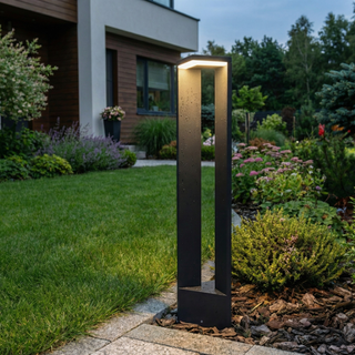 Modern Garden Lamp – Black Aluminum Outdoor Lighting Fixture | Stylish Patio Light