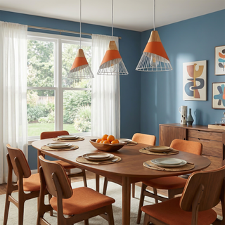 Natural Wood Pendant Lamp – Adjustable Wooden Cage Pendant Light | Warm Modern Lighting