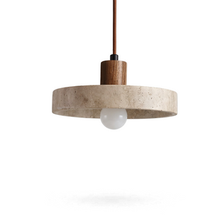 Stone Pendant Light – Modern Pendant Lamp with Adjustable Cable & LED Lighting