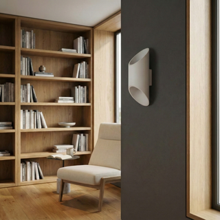 Modern Wall Light | White Aluminum Tube Wall Lamp - Contemporary Lighting Design