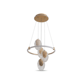 Contemporary Ring Chandelier – Modern Circular Pendant Light with LED Design