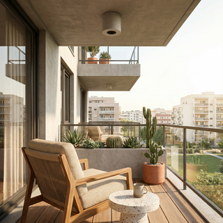 Plafonnier Industriel en Béton – Suspension Grise Style Loft Moderne