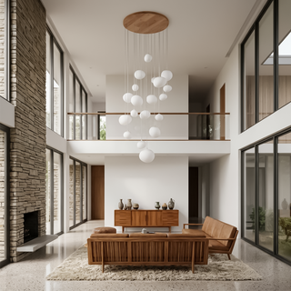 Modern Alloy Chandelier – Gold Finish Ceiling Light With Integrated LED Lights