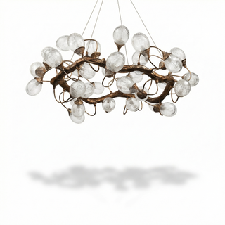 Modern LED Pendant Light - Alloy Rope Installation Light with Remote Control