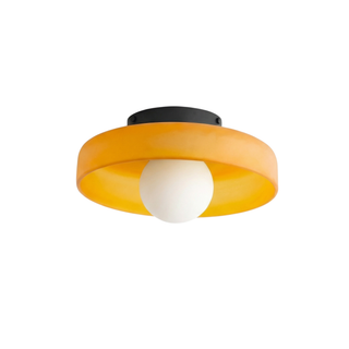 Frosted Glass Ceiling Light – G9 Retro Glass Fixture With Soft Diffuser