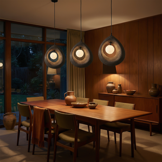 Wabi-Sabi Pendant Light – Handcrafted Organic Pendant Lamp with Soft LED Lighting