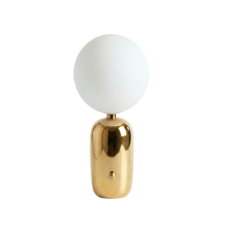 Modern Bedside Lamp | Metal And Glass Lamp With Soft LED Lighting