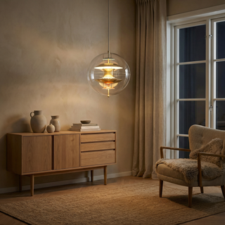 LED Sphere Pendant Light – Modern Pendant Light With Metallic Finish Lighting