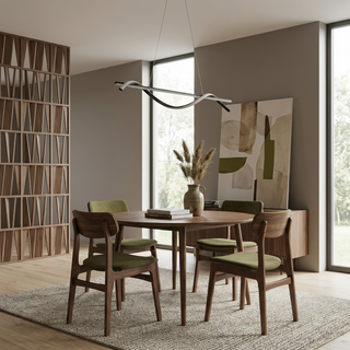 Contemporary Chandelier – Modern Pendant Light With App Controlled Dimmable Lighting