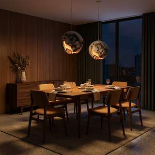 Blown Glass Pendant Light – Modern Pendant Light with Soft Ambient Lighting