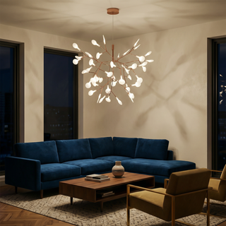 Nordic Pendant Light – 63-Light Firefly Pendant Lamp | Sculptural Branch Chandelier