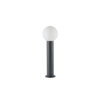 LED Garden Lamp – Black Metal Spherical Outdoor Lighting | Weather Resistant, Modern Design